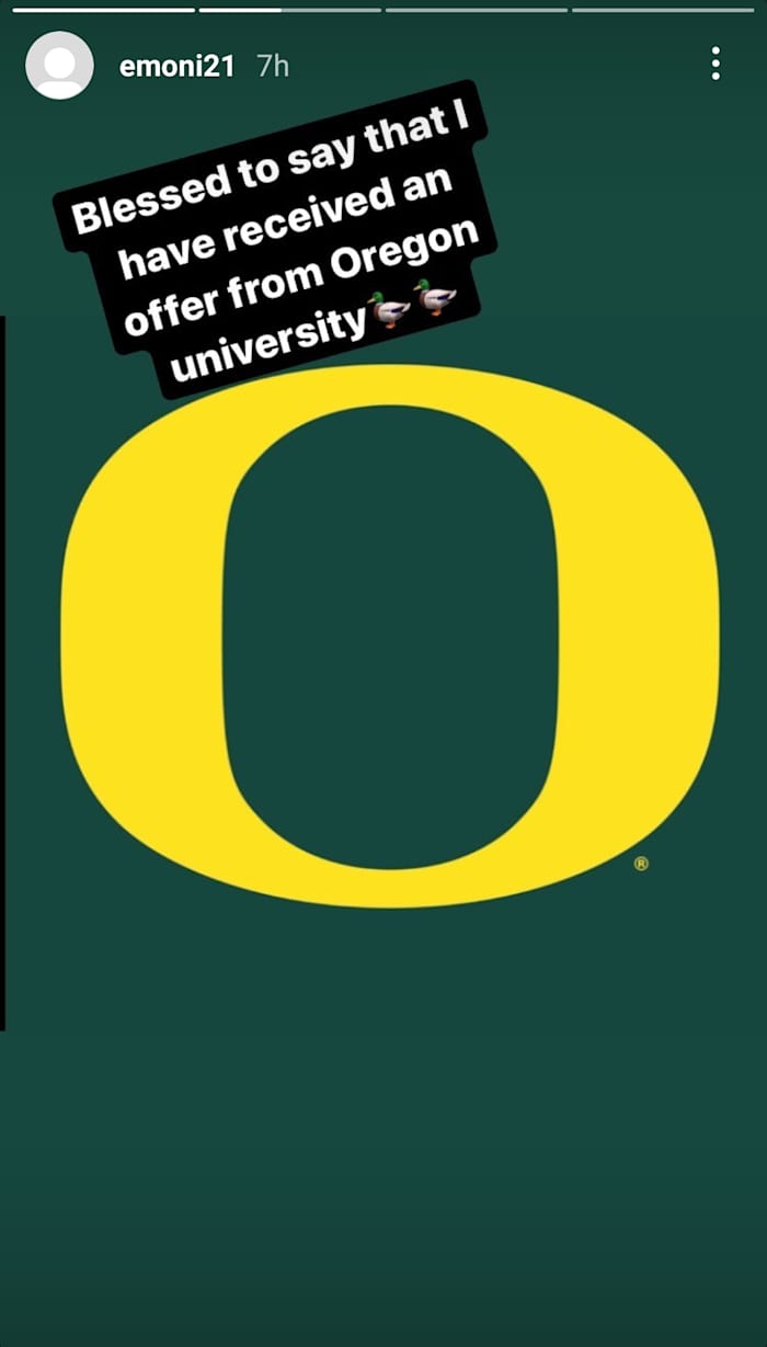 Bates announced an offer from the Ducks hours before placing them in his final 8.